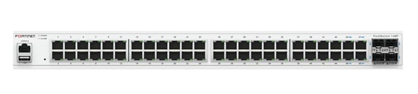 Fortinet FS-148F verkkokytkin L2 Gigabit Ethernet (10/100/1000) 1U Valkoinen