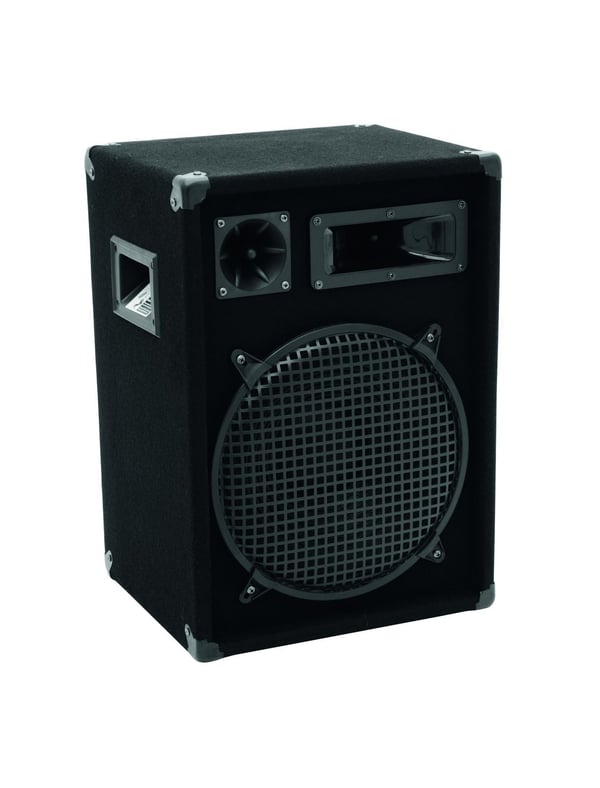 Miniatyrbild 1 av 3: Omnitronic DX-1222 3-vägs Svart Kabel 300 W