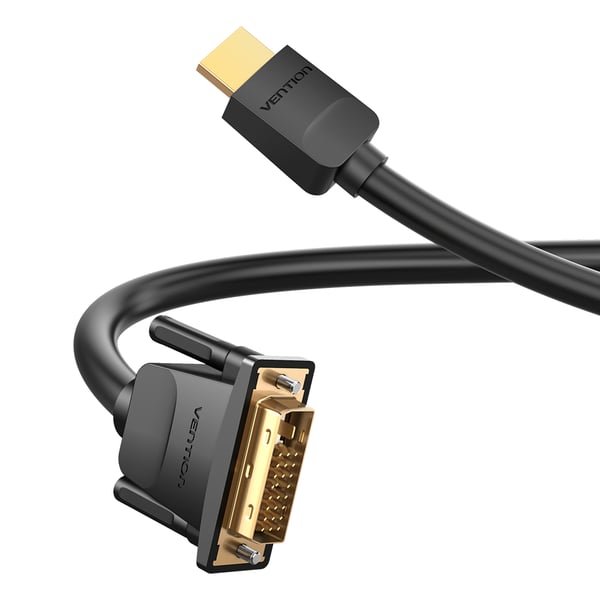 Pikkukuva 3 / 5: Vention ABFBF videokaapeli-adapteri 1 m HDMI-tyyppi A (vakio) DVI-D Musta