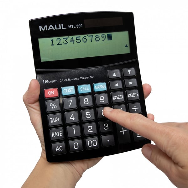 MAUL MTL 800 regnemaskine Desktop Skærm Sort