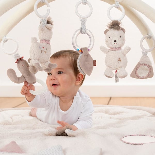 Fehn 058017 Plys, Polyester Flerfarvet Baby legemåtte