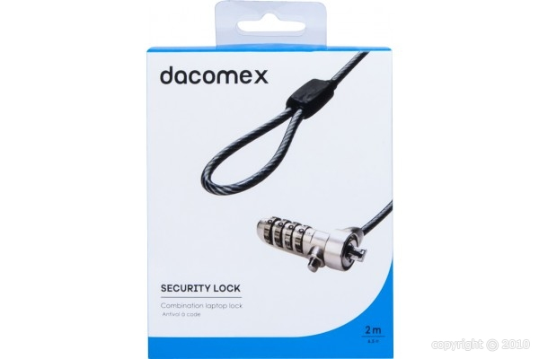 Miniatyrbillede 1 af 3: Dacomex 199018 kabellås Sort 2 m