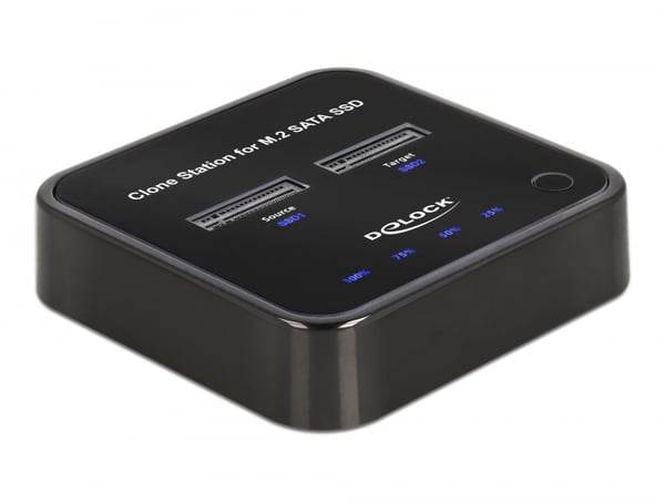 DeLOCK 64178 tallennusaseman telakointiasema USB 3.2 Gen 2 (3.1 Gen 2) Type-C Musta
