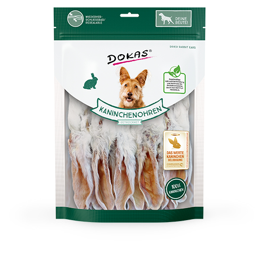 Dokas 202735 godbid til hund og kat Snacks Kanin 180 g