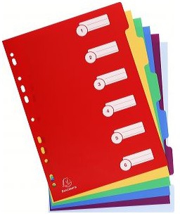 Exacompta 4906E opdeler Transparent 1 stk
