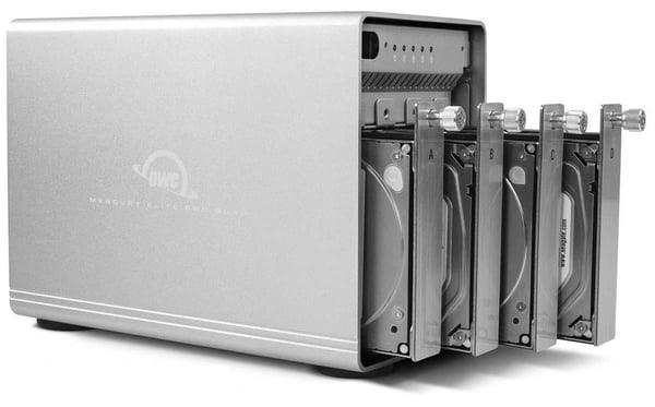 OWC Mercury Elite Pro Quad HDD/SSD kabinet Hvid 2.5/3.5"
