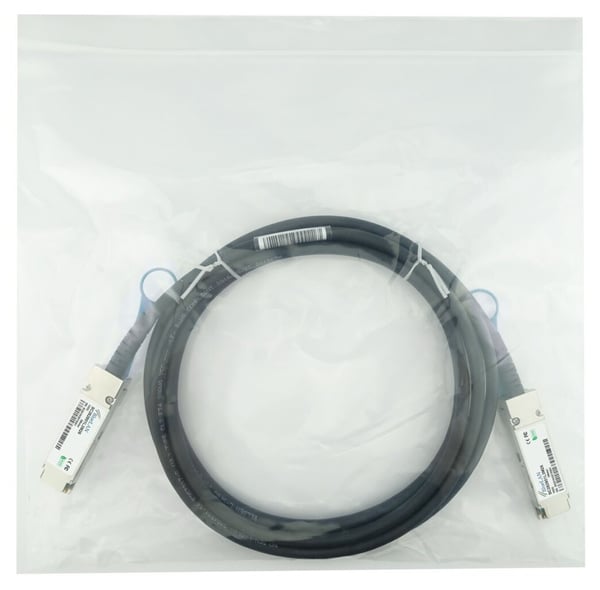 BlueOptics 10413-BL InfiniBand og fiberoptisk kabel 3 m QSFP28 Sort, Stål