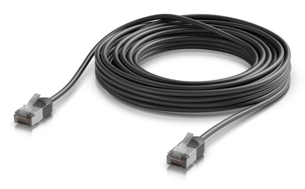 Miniatyrbillede 1 af 4: Ubiquiti UACC-Cable-Patch-Outdoor-C6A-8M-BK netværkskabel Sort Cat6a F/UTP (FTP) Rund