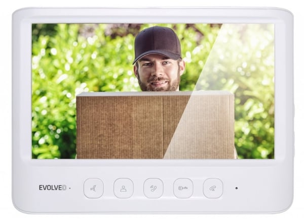 Evolveo DoorPhone DPIK06W videointercom-system 17,8 cm (7") Svart, Vit