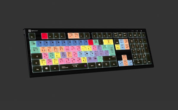 Logickeyboard LKB-PPROCC-A2PC-DE Tastatur USB QWERTZ Tysk Sort (LKB-PPROCC-A2PC-DE)