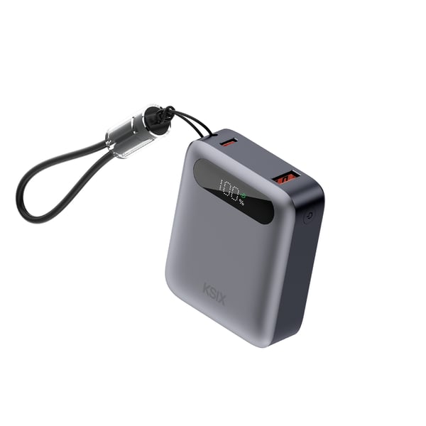 Pikkukuva 1 / 8: Ksix BPB10PD22G akku- ja paristolaturi Litium polymeeri (LiPo) 10000 mAh Harmaa