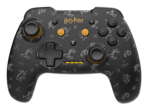 Miniatyrbillede 1 af 4: Freaks and Geeks 299252b Sort, Grå, Gul Gamepad Analog Nintendo Switch