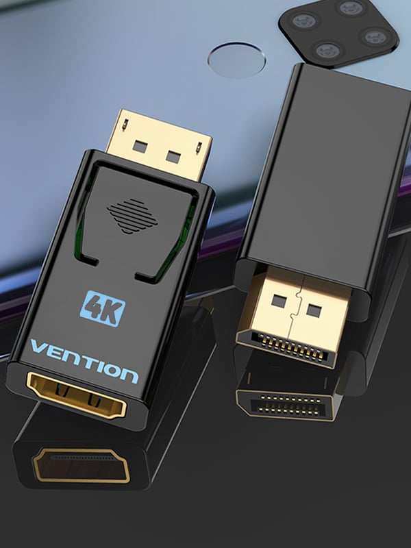 Pikkukuva 4 / 4: Vention HBMB0 kaapelin sukupuolenvaihtaja DP HDMI Musta