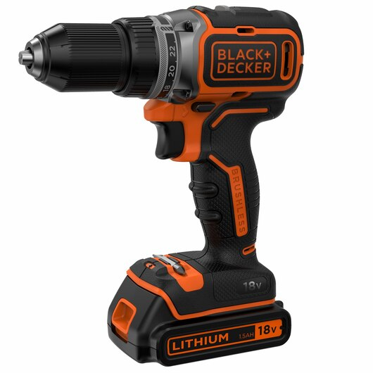 Miniatyrbillede 1 af 3: Black & Decker BL186KB-QW bor 1650 rpm