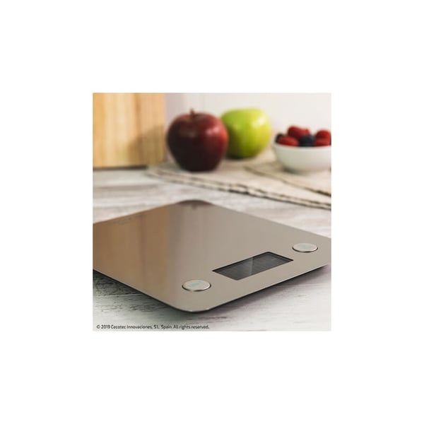 Miniatyrbillede 3 af 9: Cecotec Cook Control 10000 Connected Rustfrit stål Bordplade Rektandel Elektronisk køkkenvægt