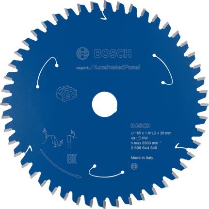 Miniatyrbillede 1 af 3: Bosch 2 608 644 549 rundsavklinge 16,5 cm 1 stk