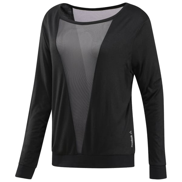 Reebok BQ5838 2XS skjorte & top T-shirt Scoop krave Langærmet