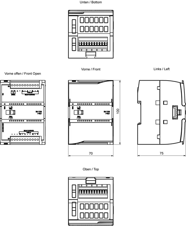 Miniatyrbillede 3 af 3: Siemens 6ES7226-6RA32-0XB0 programmerbar logic controller (PLC) modul