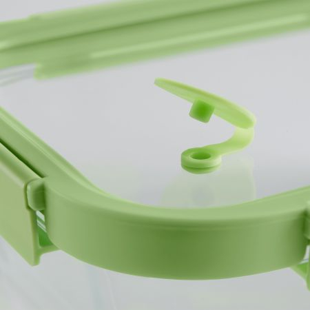 Lékué 884047 matburkar Rektangulär Container Grön, Transparent 3 styck