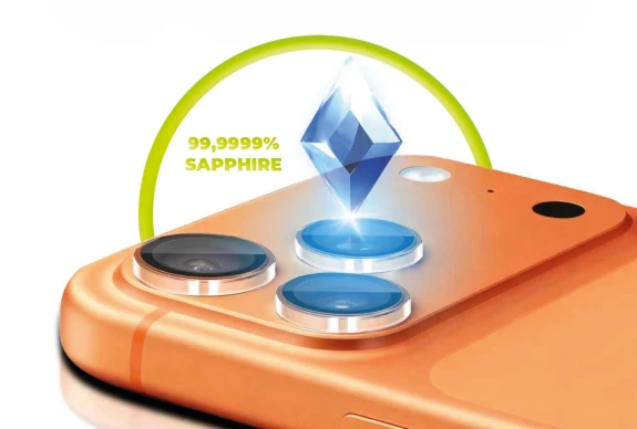 Miniatyrbillede 2 af 8: Mobile Origin SALG-I17-CLR Skærm og -bagsidebeskytter til mobiltelefon Beskyttelse af kameralinsen Apple 1 stk