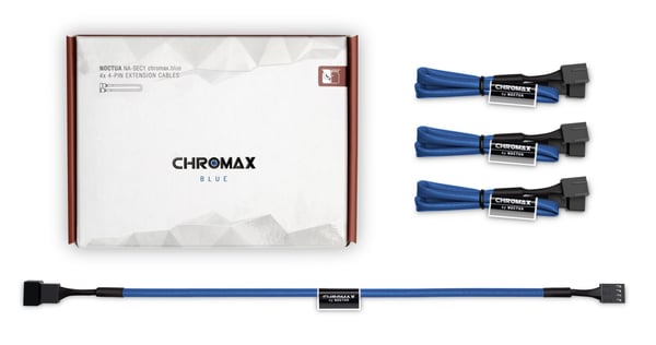 Noctua NA-SEC1 CHROMAX.BLUE Kabelförlängning
