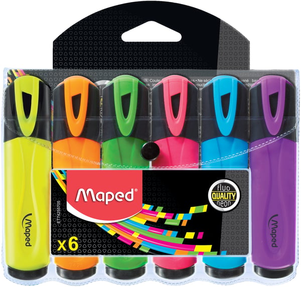 Maped 742557 speedmarker 6 stk Fibre tip Flerfarvet Maped 742557 speedmarker 6 stk Fibre tip Flerfarvet