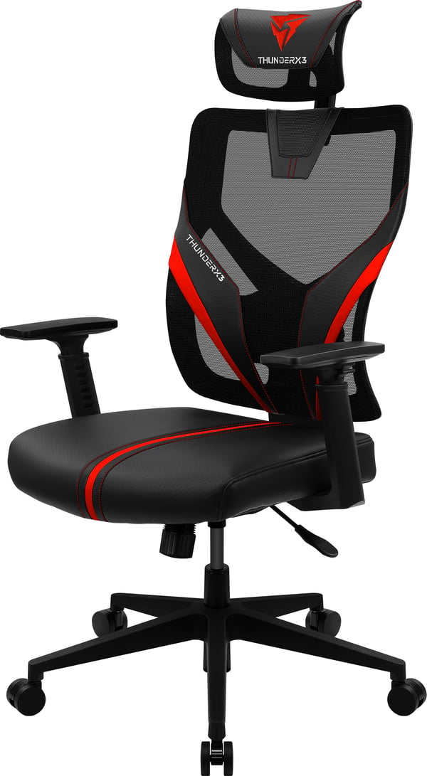 ThunderX3 YAMA1 Universal gamingstol Sort, Rød
