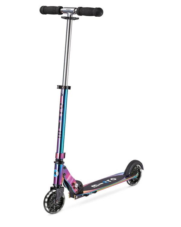 Pikkukuva 1 / 6: Micro Mobility Micro Sprite LED Neochrome Nuoriso Perinteinen potkulauta Kromi