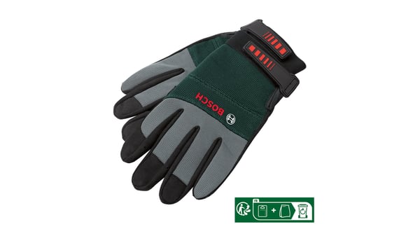 Bosch ‎F016800314 Korjaamokäsineet Musta, Harmaa 2 kpl