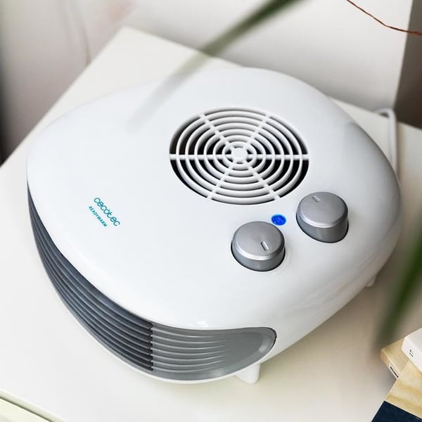 Cecotec Ready Warm 9800 Force Horizon Indendørs Grå, Hvid 2000 W Blæser med elektrisk områdevarmer
