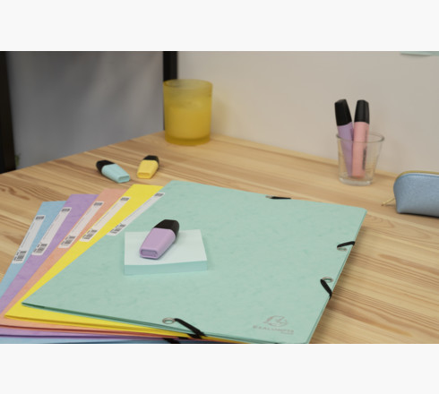 Exacompta 55560E folder Pressboard Forskellige farver, Blå, Koral, Grøn, Mauve, Gul A4