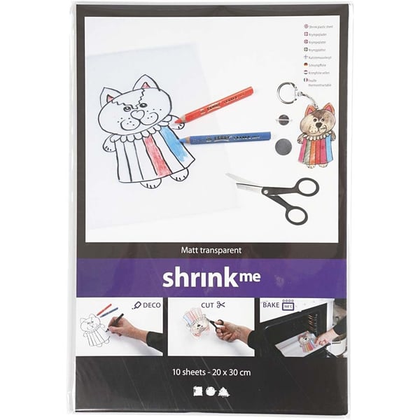 Creativ Company 79092 skrumpe plastikark