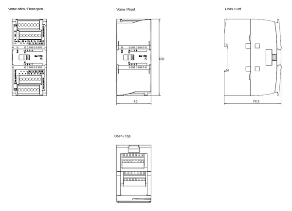 Siemens 6ES7231-5QF32-0XB0 digital & analog I / O-modul