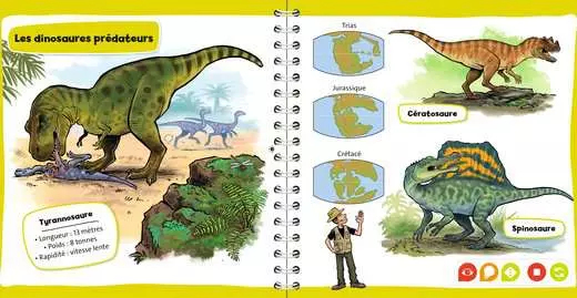 Miniatyrbillede 3 af 7: Ravensburger 9783380990185 bog Dinosaurer Fransk 16 Sider Indbundet