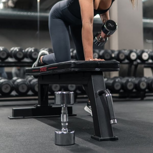 Gymstick PRO-FB styrketräningsbänkar Platt styrketräningsbänk Gym Svart