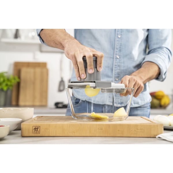 ZWILLING 36610-004-0 Käsikäyttöinen raastin ja spiraalileikkuri Tasainen raastin Harmaa