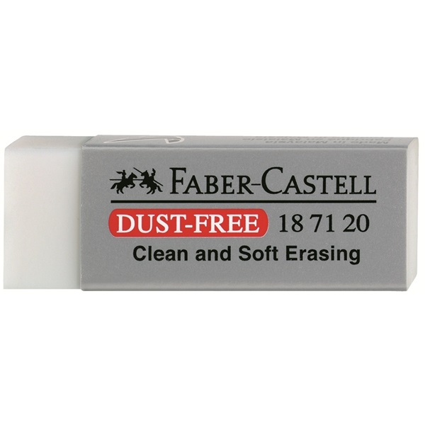 Miniatyrbillede 1 af 2: Faber-Castell Dust-Free viskelæder Hvid 1 stk