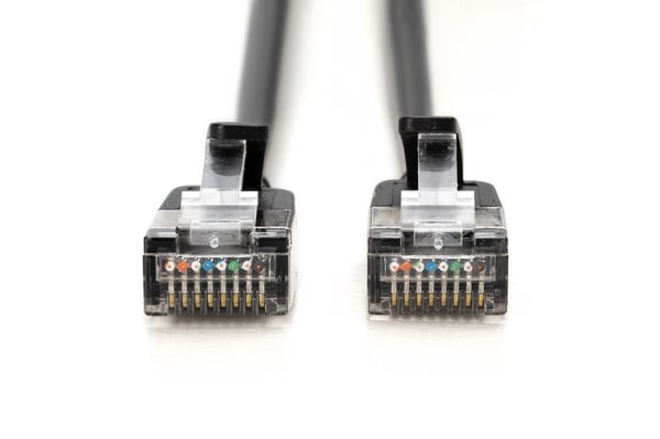 Miniatyrbillede 2 af 4: DIGITUS CAT 6A F-FTP Slim Patchkabel, 5 m, Sort
