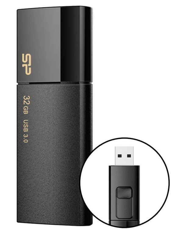 Silicon Power Blaze B05 USB-muisti 32 GB USB A-tyyppi 3.2 Gen 1 (3.1 Gen 1) Musta