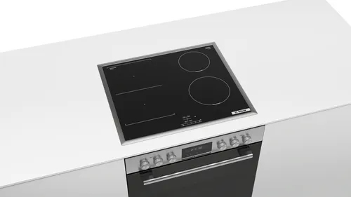 Bosch HEG517BB4 + NVS645CB6E köksapparater, set Induktionshäll med zon Elektrisk ugn