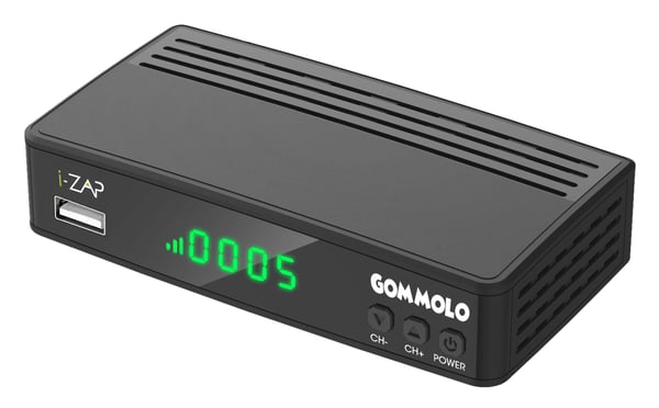 i-ZAP GOMMOLO TV set-top boks Kabel HD Sort