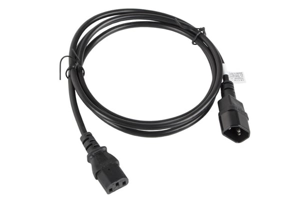 Lanberg CA-C13E-11CC-0018-BK strömkablar Svart 1,8 m C13 coupler C14 coupler