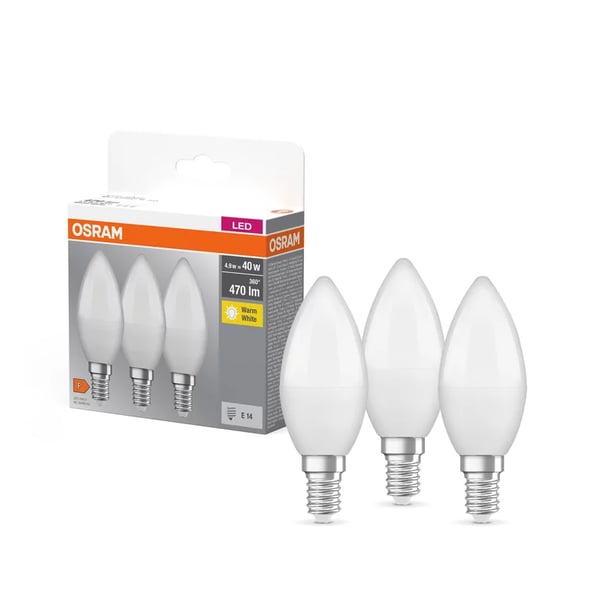 Miniatyrbillede 4 af 4: Osram 4099854047091 LED-lampe Varm hvid 2700 K 4,9 W E14 F
