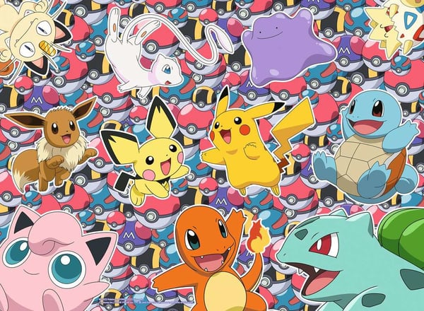 Miniatyrbillede 2 af 2: Ravensburger Pokemon 100 XXL Puslespil 100 stk Tegnefilm