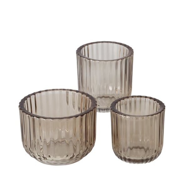 Boltze 2050359 lysestage Glas Beige