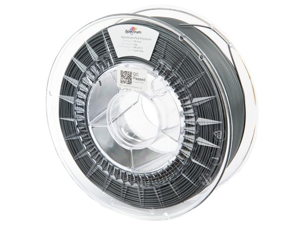 Spectrum Filaments PLA Premium Polymaitohappo (PLA) Tummanharmaa 1 kg