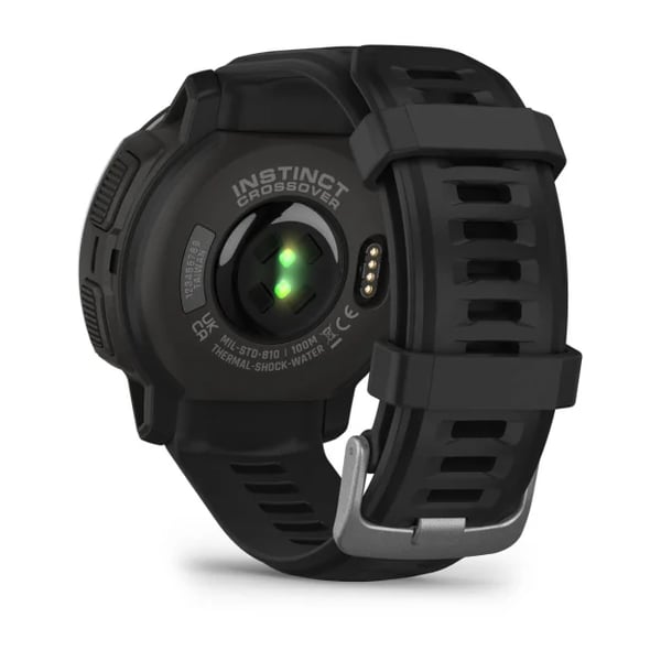 Pikkukuva 3 / 8: Garmin Instinct Crossover - Standard Edition MIP 45 mm Hybridi 176 x 176 pikseliä Musta GPS (satelliitti)