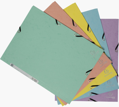 Exacompta 55560E folder Pressboard Forskellige farver, Blå, Koral, Grøn, Mauve, Gul A4