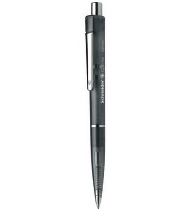 Schneider Schreibgeräte Optima Svart Fastklämbar, indragbar kulspetspenna Medium 10 styck
