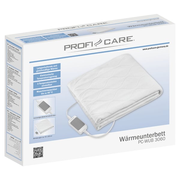Miniatyrbild 2 av 3: ProfiCare PC-WUB 3060 Elektrisk filt 60 W Vit